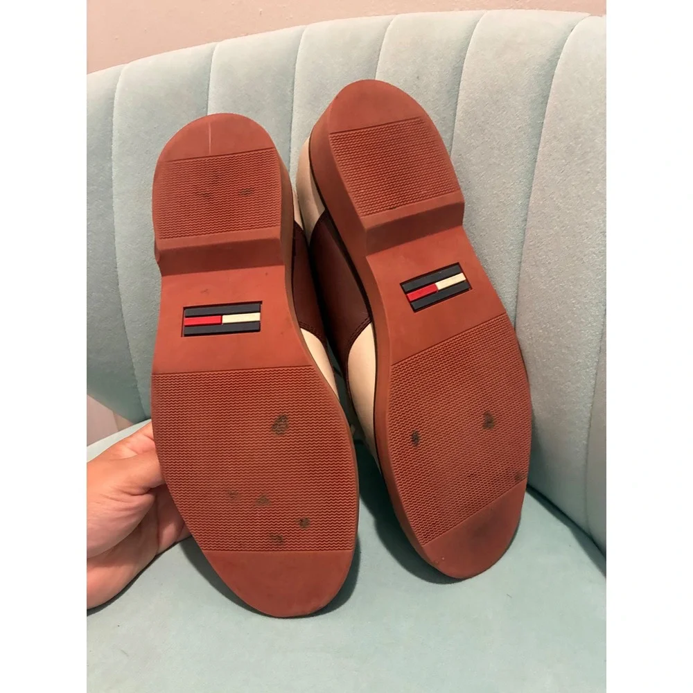 Vintage Tommy Hilfiger Saddle / Oxford Shoes 8 Brown Cream